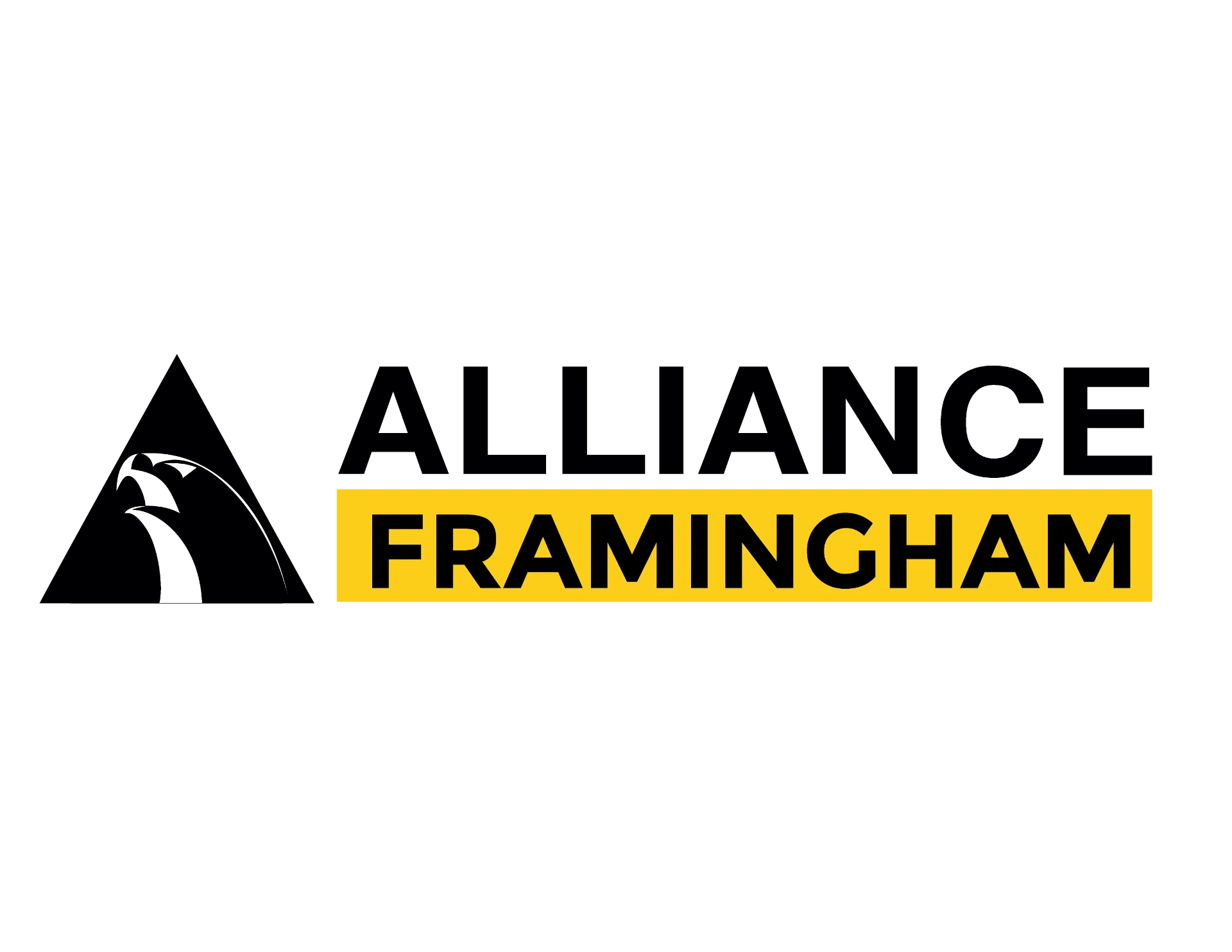 Alliance Jiu-Jitsu Framingham logo with the black eagle triangle mark